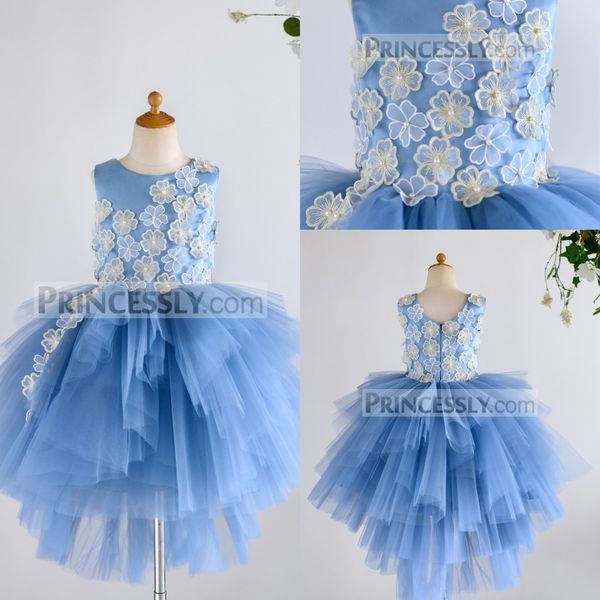 modest ball gown flower girl dress spaghetti sleeveless tulle lace hand made flower tiers wedding dress knee length girl' birthday par, White;blue
modest ball gown flower girl dress spaghetti sleeveless tulle lace hand made flower tiers wedding dress knee length girl' birthday par, White;blue