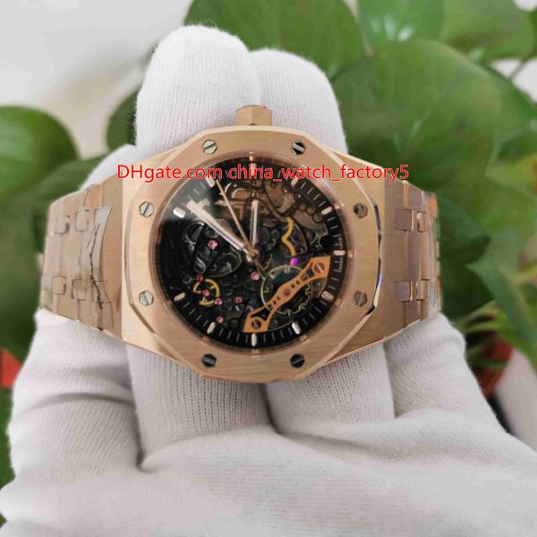 items watch 41mm skeleton offshore 15407or.oo.1220or.01 18k rose gold transparent mechanical automatic mens men's watches, Slivery;brown
items watch 41mm skeleton offshore 15407or.oo.1220or.01 18k rose gold transparent mechanical automatic mens men's watches, Slivery;brown