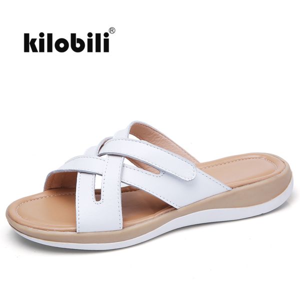kilobili summer weave straps sandals shoes women leather slip on beach sandals ladies soft nonslip gladiator slippers, Black
kilobili summer weave straps sandals shoes women leather slip on beach sandals ladies soft nonslip gladiator slippers, Black