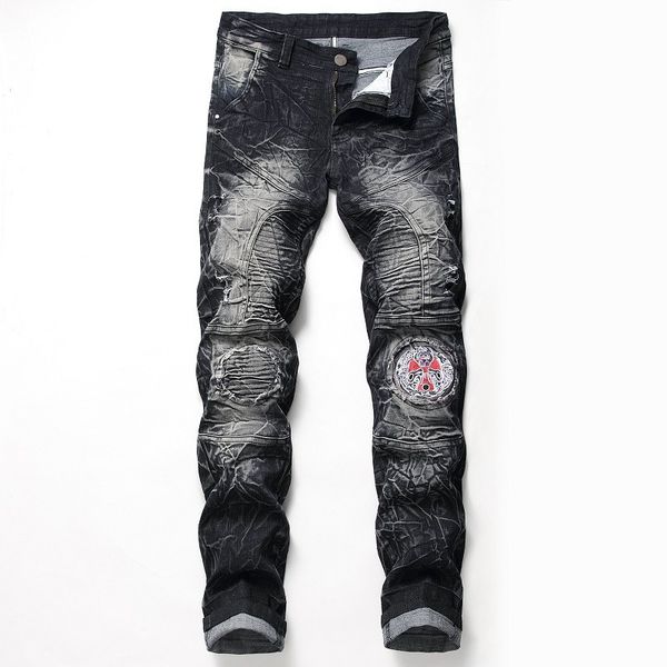 kimsere fashion men hi street ripped motorcycle denim pant with patchwork streetwear pleated biker jeans for man plus size 28-42, Blue
kimsere fashion men hi street ripped motorcycle denim pant with patchwork streetwear pleated biker jeans for man plus size 28-42, Blue