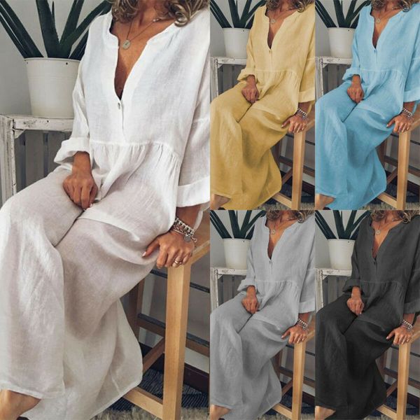 summer womens baggy long sleeve maxi dress ladies long kaftan loose casual dress, Black;gray
summer womens baggy long sleeve maxi dress ladies long kaftan loose casual dress, Black;gray