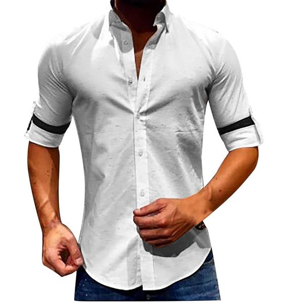summer mens turn down collar solid shirt men button down slim fit shirts male single-breasted casual daily s-3xl, White;black
summer mens turn down collar solid shirt men button down slim fit shirts male single-breasted casual daily s-3xl, White;black