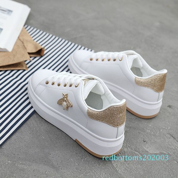 casual shoes women sneakers 2019 fashion rhinestone platform white sneakers for women breathable pu leather shoes tennis female r03, Black 
casual shoes women sneakers 2019 fashion rhinestone platform white sneakers for women breathable pu leather shoes tennis female r03, Black