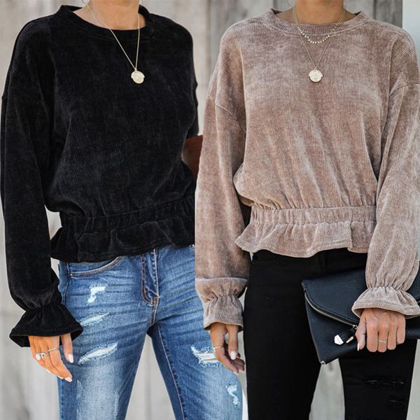 new women fashion autumn short t-shirt loose pullovers female casual t-shirt round collar, White
new women fashion autumn short t-shirt loose pullovers female casual t-shirt round collar, White