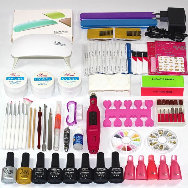 36/6/54/48w uv lamp 6 color soak off gel nail coat gel nail polish set manicure set polish electric manicure handle
36/6/54/48w uv lamp 6 color soak off gel nail coat gel nail polish set manicure set polish electric manicure handle