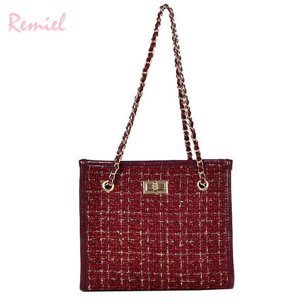 winter fashion new ladies big tote bag quality woolen women's designer handbag lock chain shoulder messenger bags large capacity/5
winter fashion new ladies big tote bag quality woolen women's designer handbag lock chain shoulder messenger bags large capacity/5