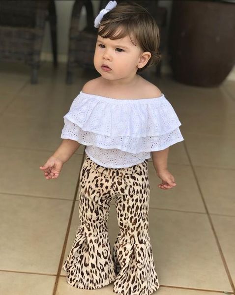 1-6y kids baby girl clothes lace floral t shirt flares pant outfits set summer fashion casual slim leopard off-shoulder set, Pink;blue
1-6y kids baby girl clothes lace floral t shirt flares pant outfits set summer fashion casual slim leopard off-shoulder set, Pink;blue