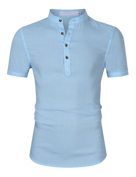 cotton and linen men's clothing short-sleeved t-shirt linen solid color polo shirt, Gray;blue
cotton and linen men's clothing short-sleeved t-shirt linen solid color polo shirt, Gray;blue