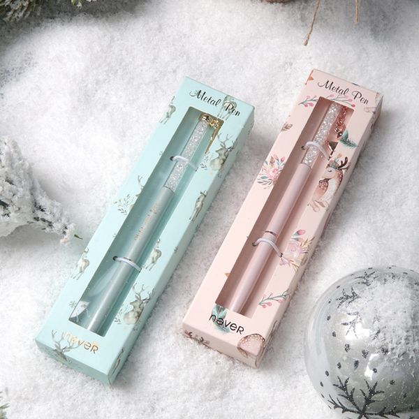 never christmas elk series metal gel pens for school christmas pen with cute deer pendant student writing supplies stationery
never christmas elk series metal gel pens for school christmas pen with cute deer pendant student writing supplies stationery