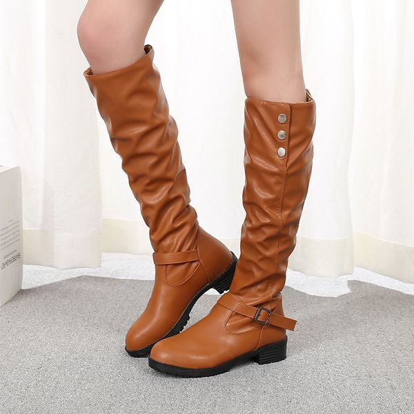shujin long winter shoes women boots over the knee boots square med heel leather women ladies shoes 2019, Black
shujin long winter shoes women boots over the knee boots square med heel leather women ladies shoes 2019, Black
