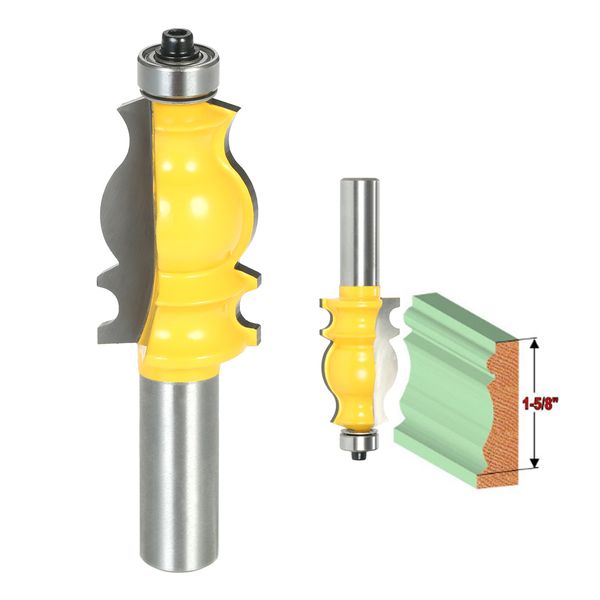 1/2" shank architectural molding router bit milling cutter anti-kickback mitered trimming tool for woodworking +storage box
1/2" shank architectural molding router bit milling cutter anti-kickback mitered trimming tool for woodworking +storage box