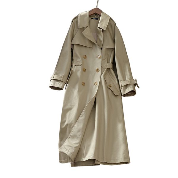 fashion long women trench coat oversize 2019 new khaki double breasted outwear loose clothing plus size, Tan;black
fashion long women trench coat oversize 2019 new khaki double breasted outwear loose clothing plus size, Tan;black