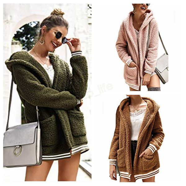 women plush sherpa hooded outerwear pocket hoodie coat warm sweater outdoor casual long outwear warm jacket overcoat ljja3011, Black;brown
women plush sherpa hooded outerwear pocket hoodie coat warm sweater outdoor casual long outwear warm jacket overcoat ljja3011, Black;brown