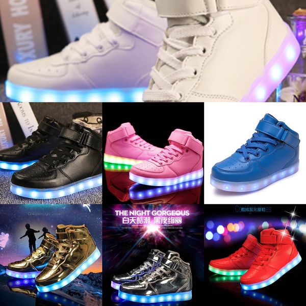 leisure sports trendy luminous led children's light shoes charging high-children's luminous shoes, Black
leisure sports trendy luminous led children's light shoes charging high-children's luminous shoes, Black