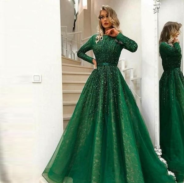 2022 gorgeous green beaded evening dress long sleeves abiye vintage crystal lace prom party gowns vestido longo abendkleide, Black;red
2022 gorgeous green beaded evening dress long sleeves abiye vintage crystal lace prom party gowns vestido longo abendkleide, Black;red