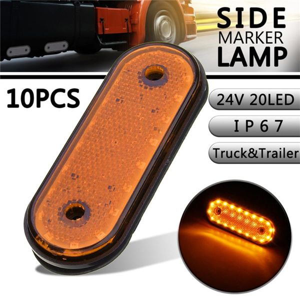 

2pcs/5pcs/10pcs 12v/24v amber markerings light side marker led 24v trusk lamp pickup truck side marker lights for truck