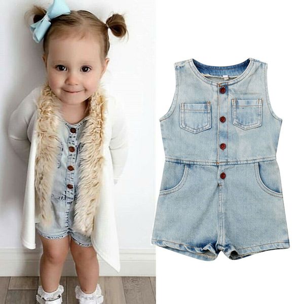 1-5years toddler kids baby girls denim romper sleeveless button jumpsuit playsuit outfits, Blue
1-5years toddler kids baby girls denim romper sleeveless button jumpsuit playsuit outfits, Blue