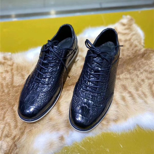 authentic real crocodile skin male casual black lightweight sneakers genuine alligator leather men lace-up footwear flats shoes 
authentic real crocodile skin male casual black lightweight sneakers genuine alligator leather men lace-up footwear flats shoes