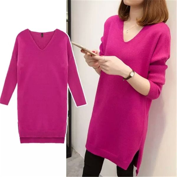 2020 autumn winter sweater dress women long knit sweaters and pullovers ladies casual v-neck warm solid color plus size 3xl, White;black
2020 autumn winter sweater dress women long knit sweaters and pullovers ladies casual v-neck warm solid color plus size 3xl, White;black