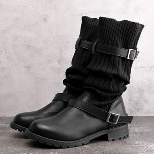 shujin 2019 new winter warm women boots fashion knee elastic sock boots chunky stretch women booties sale, Black
shujin 2019 new winter warm women boots fashion knee elastic sock boots chunky stretch women booties sale, Black