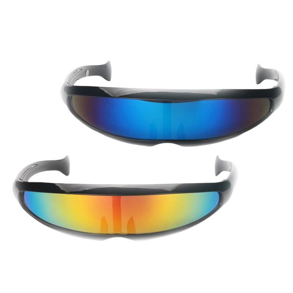 fashion 2 pack novelty of vintage sunglasses futuristic cyclops mirrored brand designer sunglasses costume glasses for adults ch01, Blue
fashion 2 pack novelty of vintage sunglasses futuristic cyclops mirrored brand designer sunglasses costume glasses for adults ch01, Blue