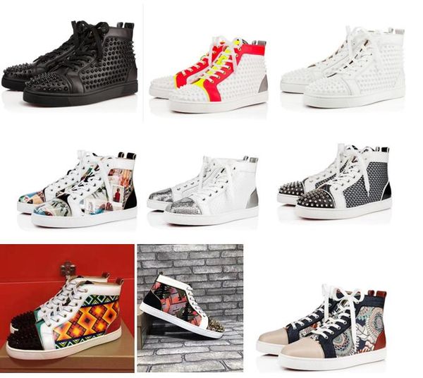 original box red bottom sneakers for men luxury spikes fashion casual mens womens shoes 2019 designer leisure trainers footwear eu35-46, Black
original box red bottom sneakers for men luxury spikes fashion casual mens womens shoes 2019 designer leisure trainers footwear eu35-46, Black