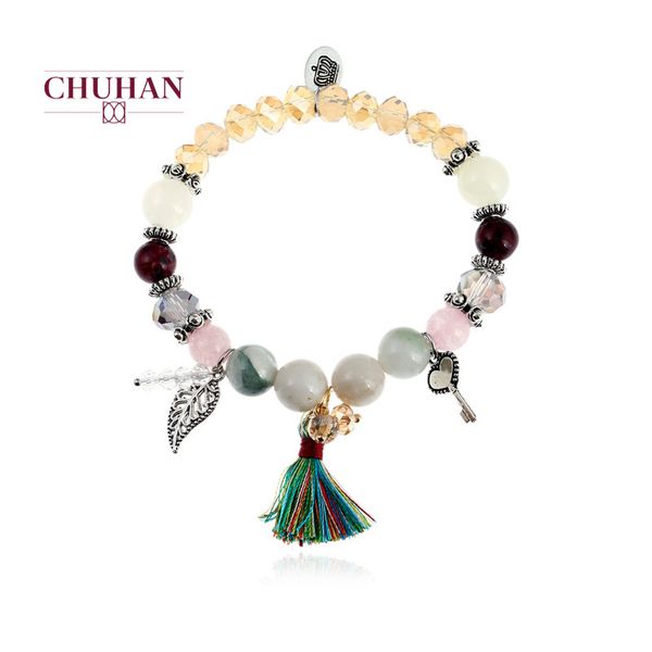 chuhan women bohemian jewelry bracelets bangles with tassel and glass beads charm wrap bracelet femme gift j38, Golden;silver
chuhan women bohemian jewelry bracelets bangles with tassel and glass beads charm wrap bracelet femme gift j38, Golden;silver