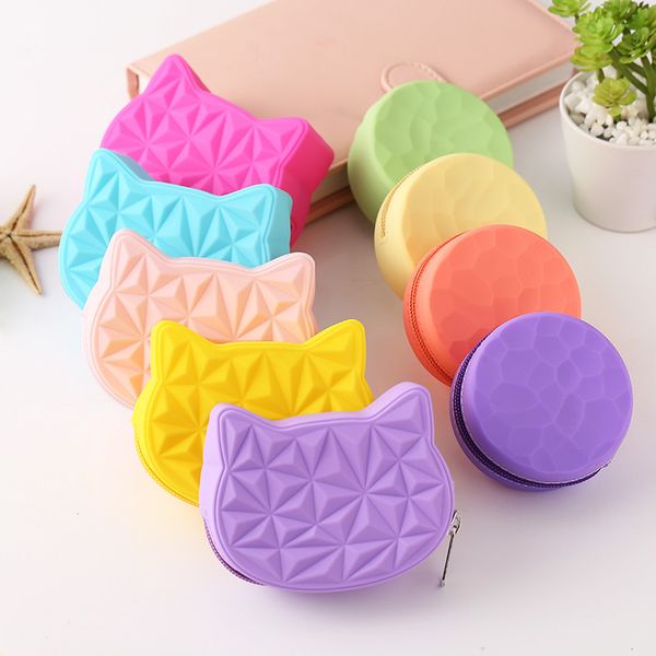2020 new brand cute cat women silicone short wallet girls mini coin purse key wallet for female daily clutch purse headset bags, White
2020 new brand cute cat women silicone short wallet girls mini coin purse key wallet for female daily clutch purse headset bags, White