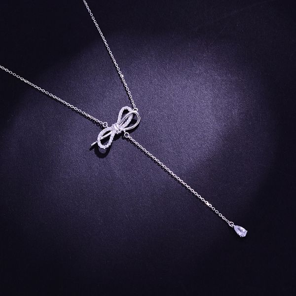 2019 new arrival 1 piece women necklaces silver 925 chain summer vocation bow knot pendant necklace fine jewelry wholesale
2019 new arrival 1 piece women necklaces silver 925 chain summer vocation bow knot pendant necklace fine jewelry wholesale