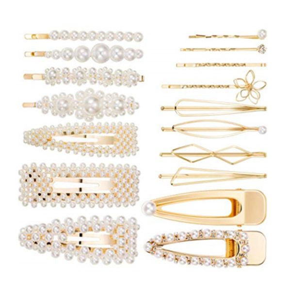 new fashionable female pearl hairpin hair clip snap hair barrette stick hairpin hair styling accessories for women girls, Black;brown
new fashionable female pearl hairpin hair clip snap hair barrette stick hairpin hair styling accessories for women girls, Black;brown