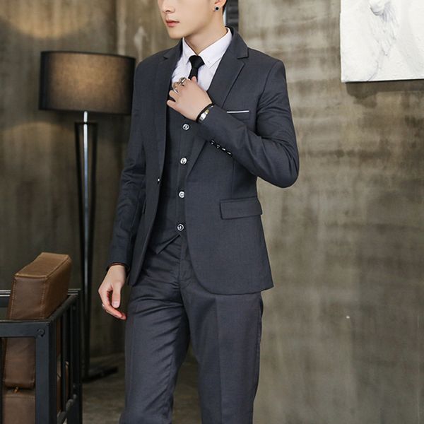 suit men jacket+vest+pants+shirt+tie five-piece costume 2019 new arrival casual brand clothes men's formal suits weddding suits, White;black
suit men jacket+vest+pants+shirt+tie five-piece costume 2019 new arrival casual brand clothes men's formal suits weddding suits, White;black