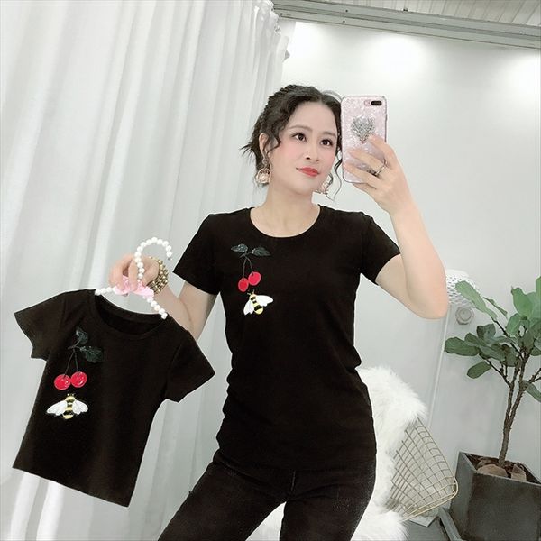 2020 cartoon cherry bee slim casual women's short sleeve summer 2020 embroidery cartoon cherry bee slim casual t-shirt women's sho, White
2020 cartoon cherry bee slim casual women's short sleeve summer 2020 embroidery cartoon cherry bee slim casual t-shirt women's sho, White