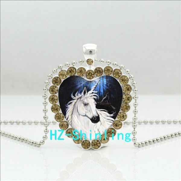 hzshinling unicorn crystal heart necklace white unicorn horse heart pendant chinese style jewelry crystal pendant necklace hz6, Silver
hzshinling unicorn crystal heart necklace white unicorn horse heart pendant chinese style jewelry crystal pendant necklace hz6, Silver