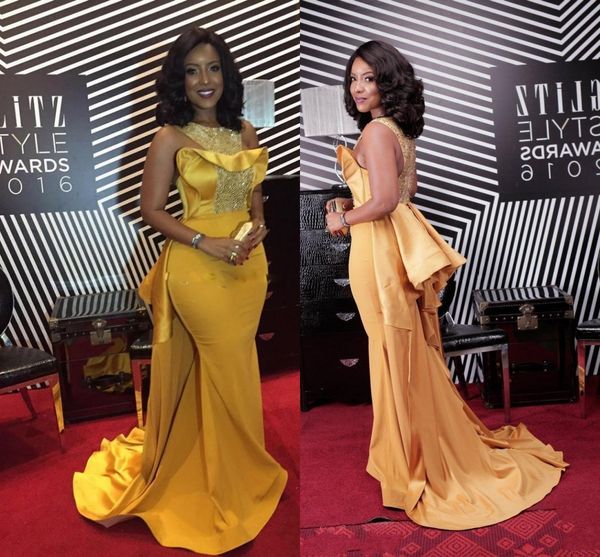 2209 mermaid prom dresses african scoop neck crystal beaded satin celebrity dresses women dusty yellow evening gowns, Black
2209 mermaid prom dresses african scoop neck crystal beaded satin celebrity dresses women dusty yellow evening gowns, Black