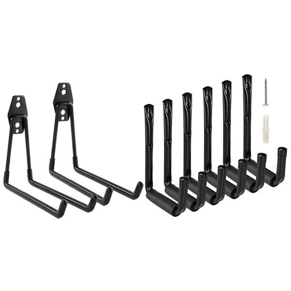 2 set heavy duty garage storage utility hooks for ladders & tools black wall mount garage hanger & organizer - tool holder u hoo
2 set heavy duty garage storage utility hooks for ladders & tools black wall mount garage hanger & organizer - tool holder u hoo