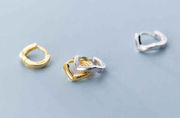 925 sterling silver triangle tragus cartilage helix huggie earrings women a1590, Golden;silver
925 sterling silver triangle tragus cartilage helix huggie earrings women a1590, Golden;silver