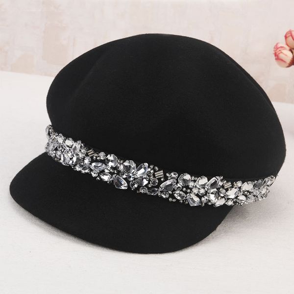 korean casual women wool felt beret hat rhinestone casquette cap 2019 autumn winter pure wool pillbox hat sombrebo female beret, Blue;gray
korean casual women wool felt beret hat rhinestone casquette cap 2019 autumn winter pure wool pillbox hat sombrebo female beret, Blue;gray