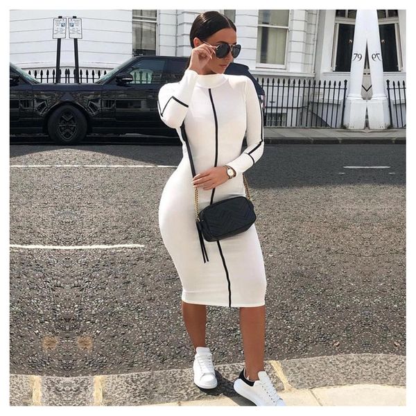 women long dresses casual fashion long sleeve turtleneck dress white color dress for girls autumn winter crew neck clothing s-2xl 2020 new, Black;gray
women long dresses casual fashion long sleeve turtleneck dress white color dress for girls autumn winter crew neck clothing s-2xl 2020 new, Black;gray
