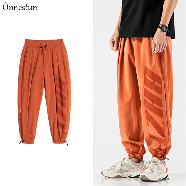 men's pants onnestun streetwear joggers print letter sport elastic waist plus size loose cargo men, Black
men's pants onnestun streetwear joggers print letter sport elastic waist plus size loose cargo men, Black