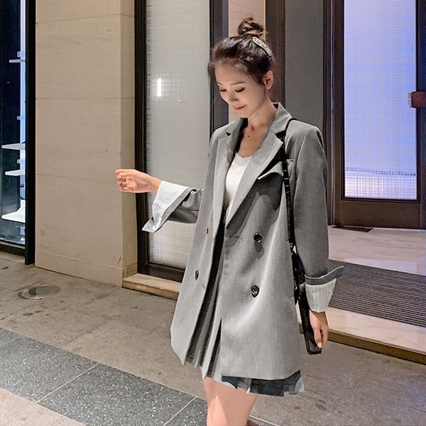 women short skirt female spring and autumn loose office lady pleated skirt sets long sleeve suit autumn fashion women sets, White;black
women short skirt female spring and autumn loose office lady pleated skirt sets long sleeve suit autumn fashion women sets, White;black