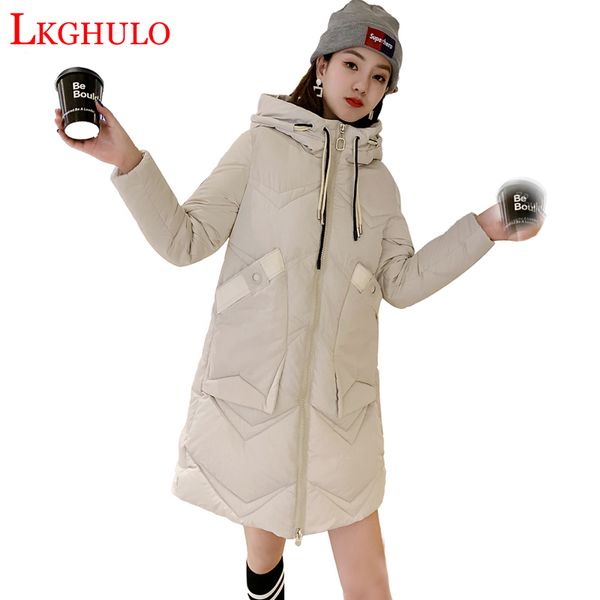 2019 winter women jacket casual solid thick warm long hooded parkas jackets female zipper pocket loose padded snow coats w887, Black
2019 winter women jacket casual solid thick warm long hooded parkas jackets female zipper pocket loose padded snow coats w887, Black