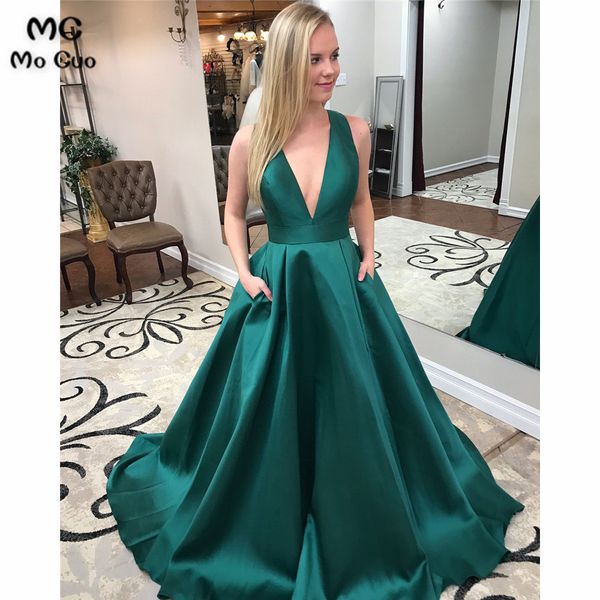teal 2019 a-line вечерние платья с длинными бантиками и карманами vestidos de fiesta атласное вечернее платье с глубоким v-образным вырезом, White;black
teal 2019 a-line вечерние платья с длинными бантиками и карманами vestidos de fiesta атласное вечернее платье с глубоким v-образным вырезом, White;black