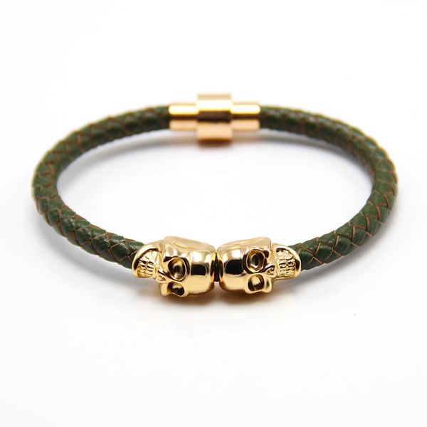 fashion punk bracelet for men genuine leather man designer bracelets in 17colors with magnetic clasp bangles gift, Black
fashion punk bracelet for men genuine leather man designer bracelets in 17colors with magnetic clasp bangles gift, Black