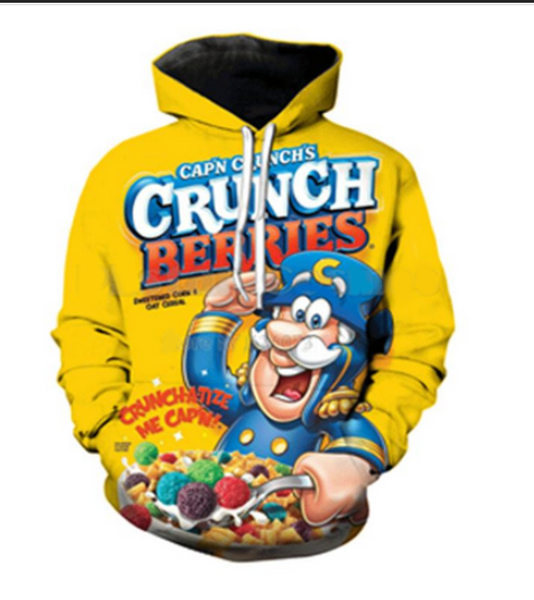 out fashion streetwear 3d hd print casual food crunch berries hoodies sweatshirts men women hoodie jacket coat lms024, Black
out fashion streetwear 3d hd print casual food crunch berries hoodies sweatshirts men women hoodie jacket coat lms024, Black