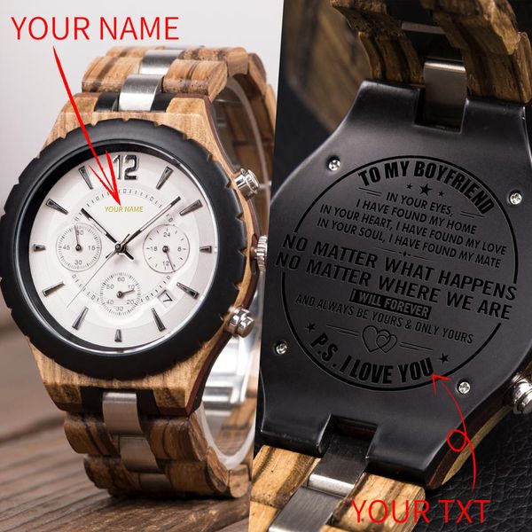 bobo bird personalized men watch luxury elegant customized wristwatch wood metal chronograph auto date display reloj hombre
bobo bird personalized men watch luxury elegant customized wristwatch wood metal chronograph auto date display reloj hombre