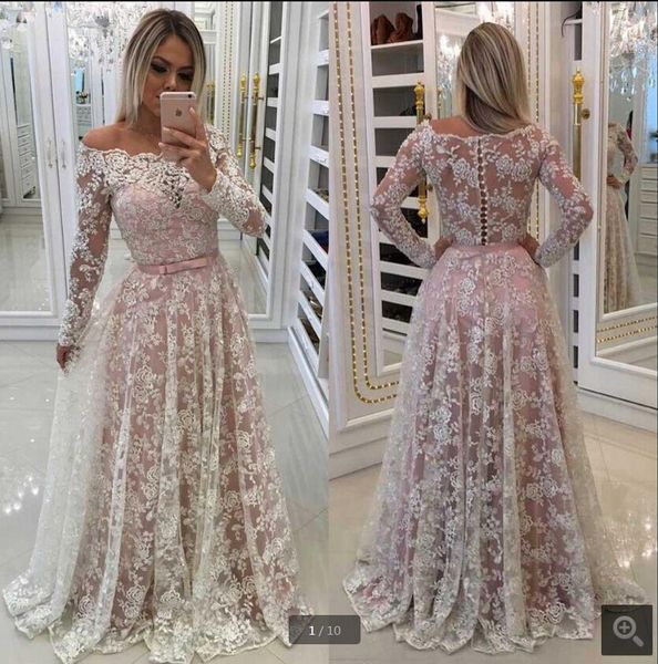 muslim lace evening dresses 2019 a-line off shoulder long sleeves saudi arabic dubai dress long evening gown formal dress, Black;red
muslim lace evening dresses 2019 a-line off shoulder long sleeves saudi arabic dubai dress long evening gown formal dress, Black;red