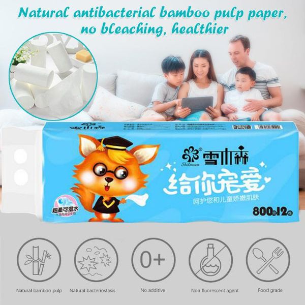 12pcs roll paper tissue paper roll 4 layer thickened household towels tissue for home kitchen accessories
12pcs roll paper tissue paper roll 4 layer thickened household towels tissue for home kitchen accessories