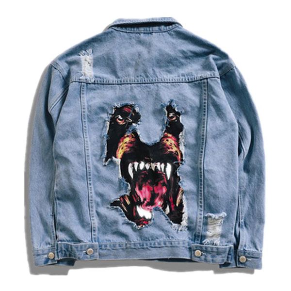 mens luxury jackets dog head ripped blue denim cowboy shirts male female fashion winter jacket casual coat elegant size s-xl, Black;brown
mens luxury jackets dog head ripped blue denim cowboy shirts male female fashion winter jacket casual coat elegant size s-xl, Black;brown