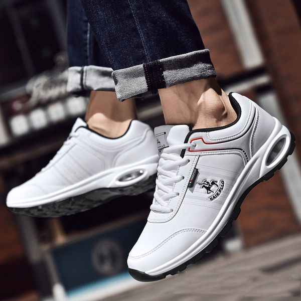 men's shoes fashion trend casual shoes breathable pu leather sneakers non-slip lightweight travel men walking, Black
men's shoes fashion trend casual shoes breathable pu leather sneakers non-slip lightweight travel men walking, Black