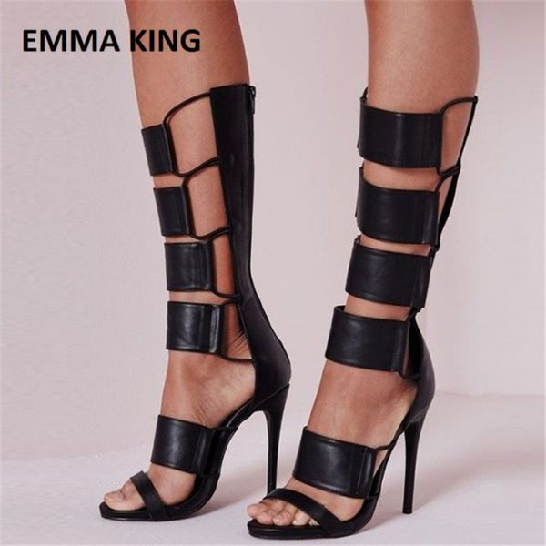 emma king black stiletto heels strappy knee high boots gladiator heels sandals classic cut-out sandals leather dress shoes
emma king black stiletto heels strappy knee high boots gladiator heels sandals classic cut-out sandals leather dress shoes